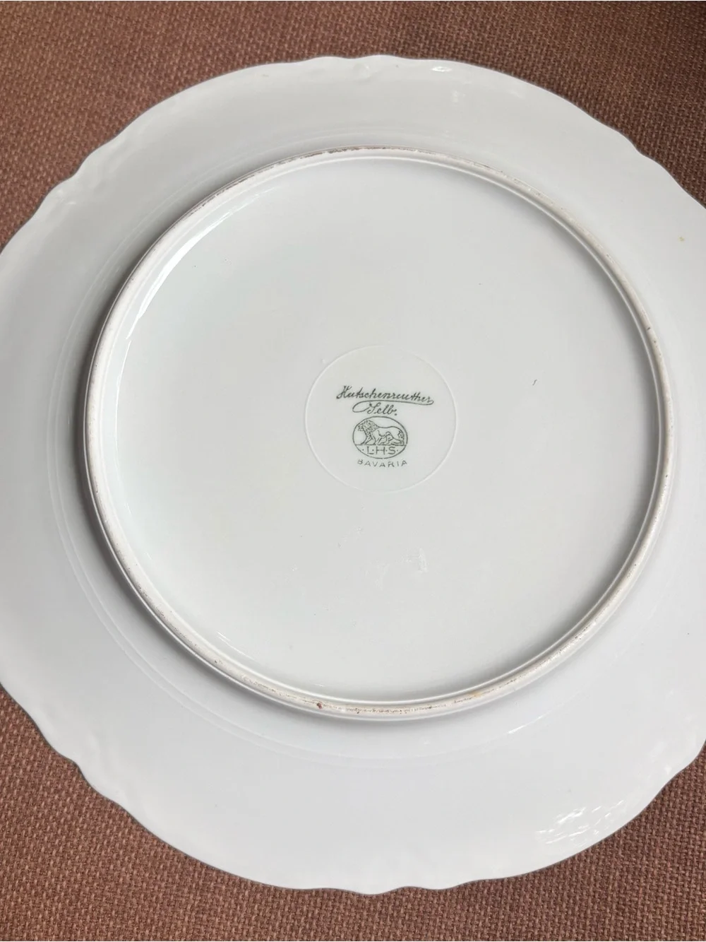 Antique Hutschenreuther Selb Bavaria Hand Painted Floral Plate Artist Signed